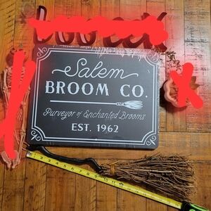 Target Halloween Decor! Broom & Salem Broom Co Sign